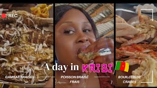 🌸Vlog KRIBI🇨🇲je mange les Gambas 🦐 poisson braisé frais soupe de crabes pour ma premiere fois🙈 [upl. by Lauretta525]