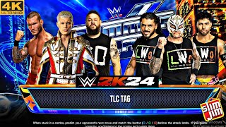 wwe 2k24 Tlc tage team wrestling fightforyou viralvideo shorts [upl. by Annaitat692]