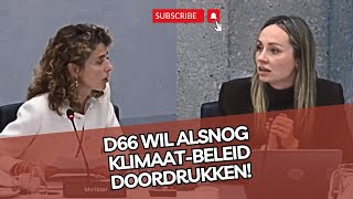 Bizar D66 wil alsnog het MILJARDENslurpende klimaatbeleid van Jetten doordrukken [upl. by Anehsat]