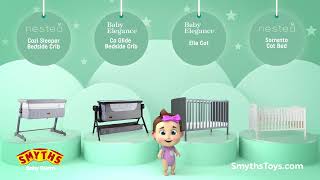 Cots amp Bedside Cribs  The Baby Room at Smyths [upl. by Dlabihcra787]