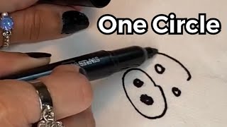 One Circle how to draw a pig [upl. by Doughman]