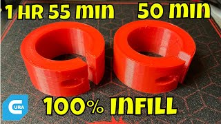 Faster 100 Infill Prints with Cura 413 on Ender 3D Printer [upl. by Giaimo538]