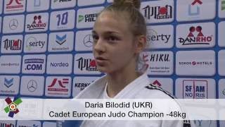 Cadet EJC 2016 PLAYER OF THE DAY  Daria Bilodid UKR [upl. by Landahl]