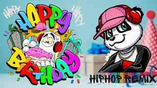 Happy Birthday Song Rap Remix Lyric Video  Pj Panda  HipHop Nursery Rhymes  HBD Trap Remix [upl. by Almeta]