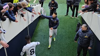 SCENES AT THE FINAL WHISTLE Tottenham 31 Crystal Palace 손흥민 크리스탈 팰리스 상대로 득점하다 [upl. by Ttegirb]