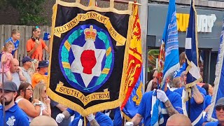 Ballymena protestant boys flute band  Larkhall Central Scotland Boyne celebrations 8th July 2023 [upl. by Woodruff598]