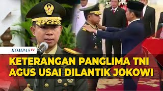 FULL Keterangan Perdana Panglima TNI Jenderal Agus Subiyanto usai Dilantik Presiden Jokowi [upl. by Elisha]