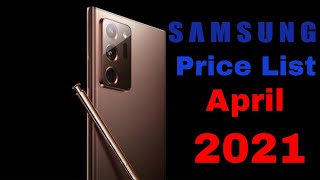 SAMSUNG Price List in Philippines 2021  Updated April 2021 [upl. by Anitneuq]