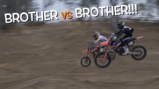 CHASING MY BROTHER ON DIRT BIKES Dangerboy vs Huckson [upl. by Hecht108]