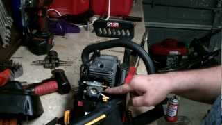 HOMELITE CHAINSAW REPAIR  how to rebuild the carburetor and minor tune up FULL AND UNCUT [upl. by Rovert]