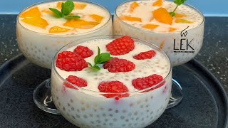 PERLES DE TAPIOCA AU LAIT DE COCO  สาคูกะทิ [upl. by Gainer]