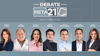 Debate META 21 Candidatos a la gubernatura de Nuevo León 2021 [upl. by Hueston]