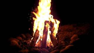 Crackling Campfire on Lake Superior real time [upl. by Ainuj]