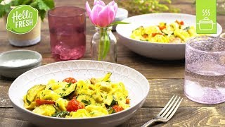 Vegetarische Tortellini Pfanne  Schnelle Rezepte [upl. by Enitsahc]