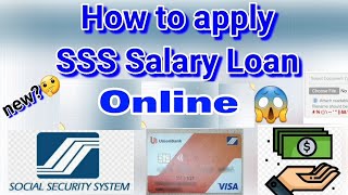 SSS Salary Loan Online Application Step by Step Process [upl. by Ahsenit]