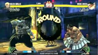 Footsies Handbook HoC SF4 Alex Valle Gouken vs Mike Ross Honda [upl. by Yellat]