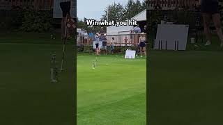 Win the bottle of booze you hit 2024 golf golfcompetition summer fyp pga funny humor usa [upl. by Arze863]