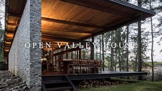 Open Valley House Design That Blends Into The Landscape Of The Forest [upl. by Veneaux]