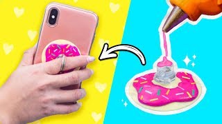 POPSOCKET en 5 MINUTOS Soporte para Celular FÁCIL Perfecto para Musically ✎ Craftingeek [upl. by Millard]