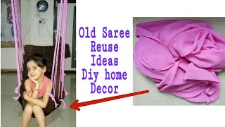 Old Saree reuse idea ll Making Jula at home ll DIY home decor ll Best out of Waste [upl. by Enna]