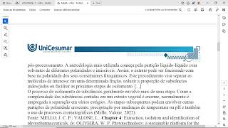 Considerando o potencial do metabolismo secundário para ser utilizado em pesquisa e desenvolvimento [upl. by Marte]