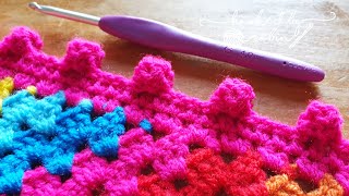 Quick amp Easy Crochet Border for ANY Project 🧶 [upl. by Ahsyat]