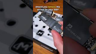 should you remove the sticker on your SSD shorts [upl. by Katz887]