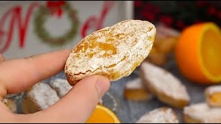 Biscuits Italiens à lorange et aux amandes  Sans farine Ni gluten  Ricciarelli ♥ [upl. by Saqaw]