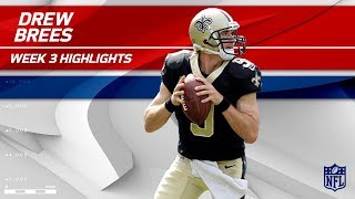 Drew Brees 3 TD Game vs Carolina  Saints vs Panthers  Wk 3 Player Highlights [upl. by Alaehcim904]