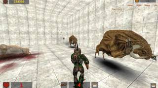 Serious Sam Classics Revolution GamePlay Map PlantnRun v3 2 DLC2 [upl. by Mannuela]