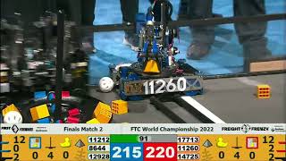 Finals Match 2  FTC World Championship 2022 in Houston  FTC Freight Frenzy [upl. by Shayla840]