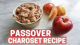 EASY CHAROSET RECIPE How to Make Charoset for Passover [upl. by Whit]