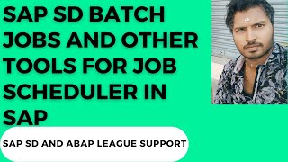 SAP SD batch jobs And other tools for job scheduler in SAP [upl. by Ayidan]