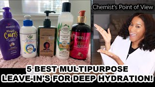 5 BEST MULTIPURPOSE LEAVE IN CONDITIONERS FOR DEEP HYDRATION  TYPE 4 NATURAL HAIR [upl. by Ainnos]