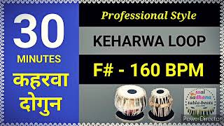 Keharwa Loop F 160 BPM Professional Style Keherwa कहरवा लूप [upl. by Oilenroc]