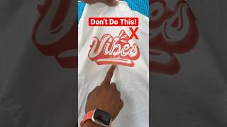 Never Print Tshirts With Cricut This Way 😡 cricut diy shorts [upl. by Nosraep218]