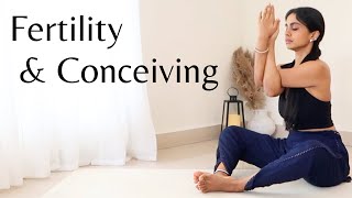 Yoga For Fertility amp Conception  Follicular amp Ovulation Phase  Yoga To Get Pregnant [upl. by Emelun749]