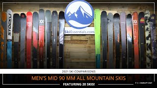 2021 Mens Mid90 mm AllMountain Ski Comparison with SkiEssentialscom [upl. by Bail]