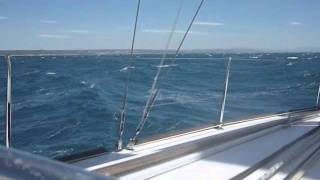 Cruising Beneteau Oceanis 37 with strong windwmv [upl. by Ulrikaumeko881]