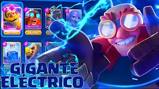 EL MEJOR MAZO DE GIGANTE ELÉCTRICO EN CLASH ROYALE [upl. by Hazlip]