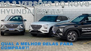 TODAS AS VERSÃ•ES DO NOVO HYUNDAI CRETA EM UM SÃ“ VÃDEO  DESCUBRA QUAL A MELHOR PARA VOCÃŠ [upl. by Htor]