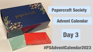 Papercraft Society Advent CalendarDay THREE reveal tutorial PSAdventCalendar2023 [upl. by Southworth]