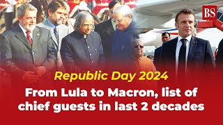 Republic Day 2024 From Lula to Macron list of chief guests in last 2 decades [upl. by Anerul]