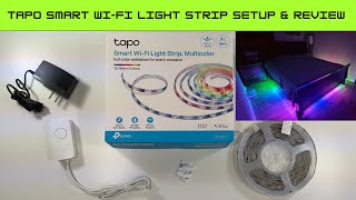 TPLink Tapo Smart Wifi Light Strip Setup and Review [upl. by Araed]