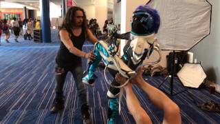 BTS Sombra Overwatch Hane Cosplay Photoshoot at Anime Matsuri [upl. by Debby]