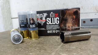 TEST MUNIZIONI DA CACCIA AL CINGHIALE CAL 12  CHEDDITE Slug 32 gr PROVA STROZZATURE [upl. by Yeta]