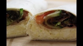 Cheese Ploughmans Wrap Recipe [upl. by Leihcim]