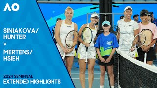 HunterSiniakova v HsiehMertens Extended Highlights  Australian Open 2024 Semifinal [upl. by Swope]