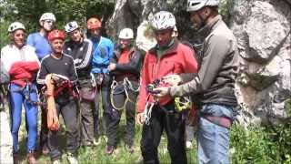 Via Ferrata Accidents  here is what happens to 80kg of dead weight being dropped [upl. by Esir461]