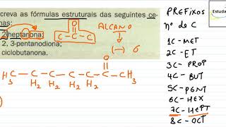 Fórmula Estrutural de Cetonas a partir da Nomenclatura [upl. by Ishii]